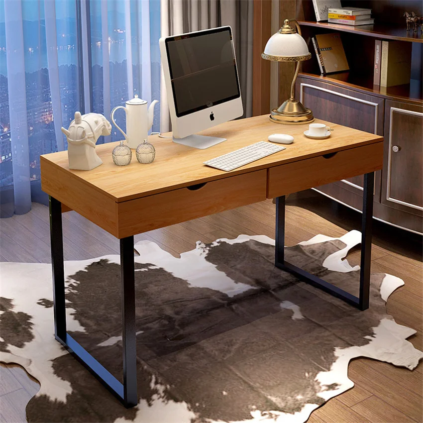 

Desk with drawers dormitory desk simple office desk computer desk writing desk learning desk writing desk