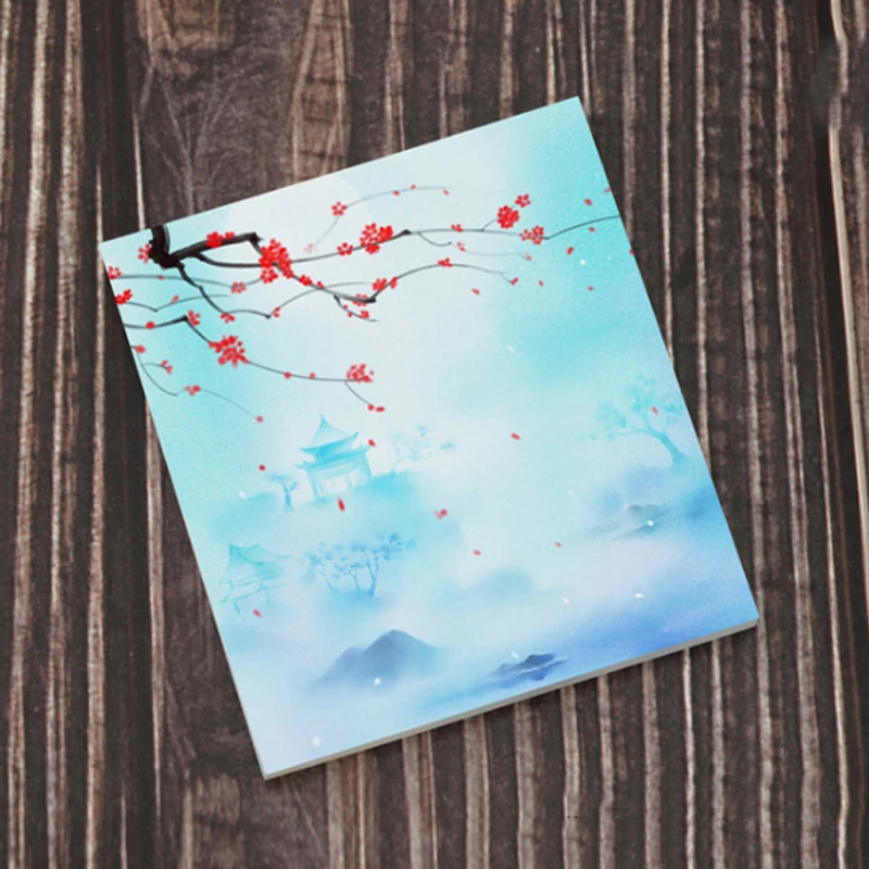 1PCS Cartoon Tragbare Retro Platz Zerreißbar Notizblock Nachricht Haftnotizen Notebook Schreibwaren Kind Geschenk Büro & Schule Liefert – Detail 15