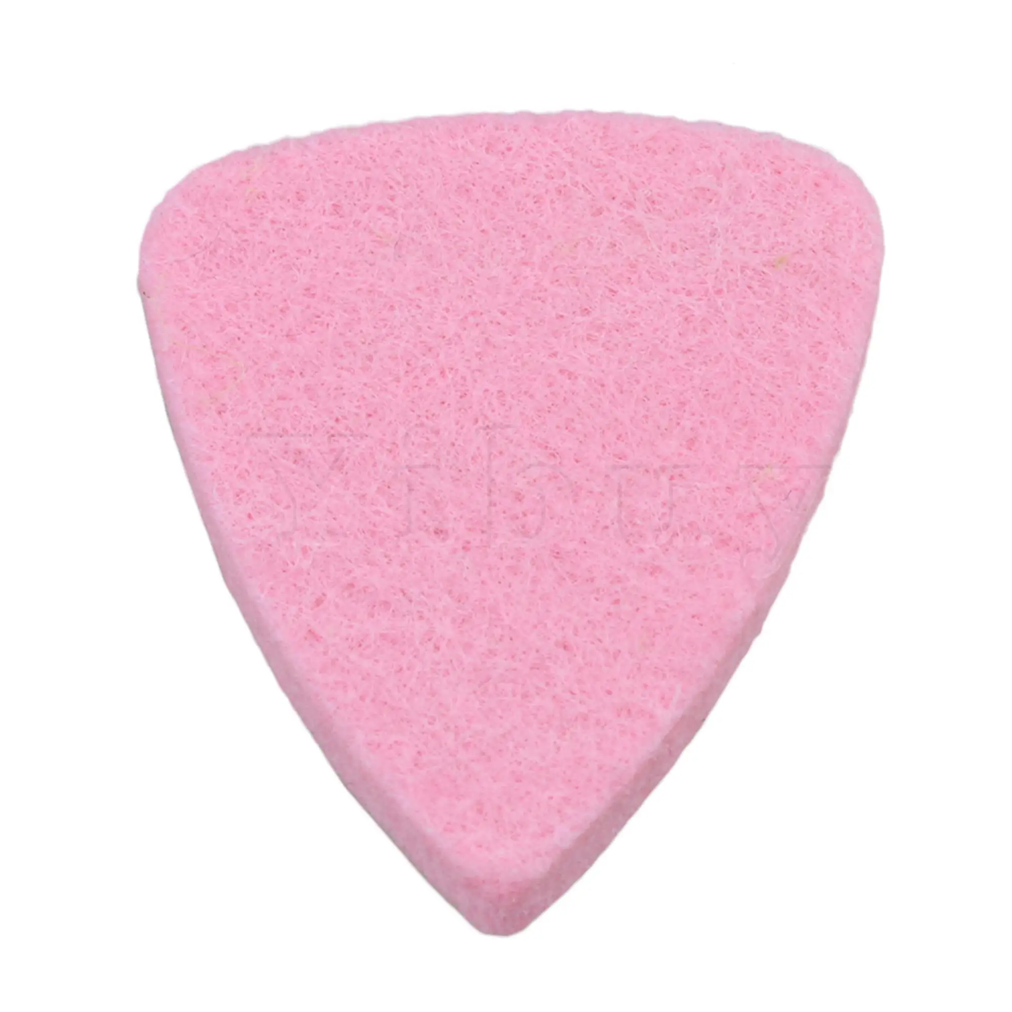 5Pcs Pink  3.8mm Guitar Wool Picks Plectrums for Ukulele & Bass Parts