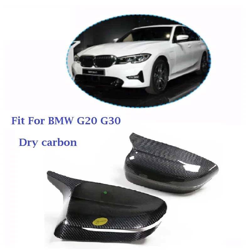 

Dry Carbon Fiber M Look Side Mirror Moulding Cover Car Accessories Fit For BMW 3 4 5 7 8 series G20 G22 G30 G12 G16