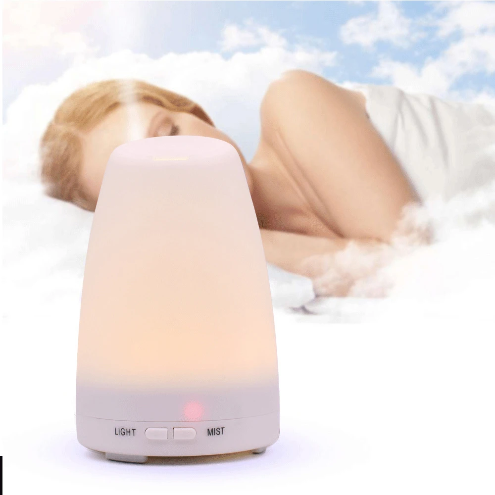 Humidificador ultrasónico para el hogar y la Oficina, difusor de aceites esenciales, generador de niebla de aire, luz LED de 7 colores, 120 ML