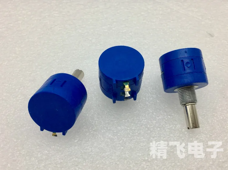 Original new precision multi turn potentiometer 10 turns 2K resistance 3590S-2-202 shaft length 20mm no text printed (SWITCH)