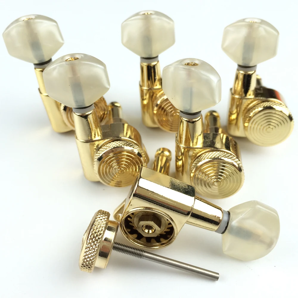 

Gold Guitar Locking Tuners Electric Guitar Machine Heads Tuners JN-07SP Lock Tuning Pegs ( With packaging )