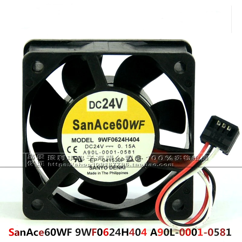 

Новый оригинальный SanAce60WF A90L-0001-0581 9WF0624H404 6 см 6025 24 в а FANUC вентилятор охлаждения для станков с ЧПУ