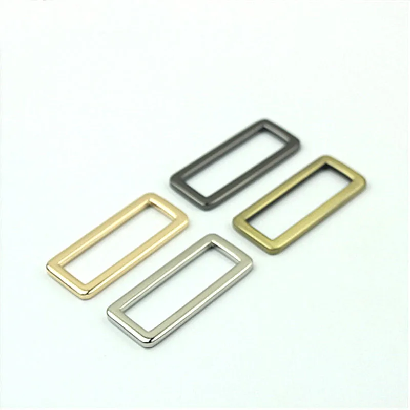 2 inch (inner size) Gold Bronze alloying rectangle Rings strap adjuster 50pcs 3mm thickness