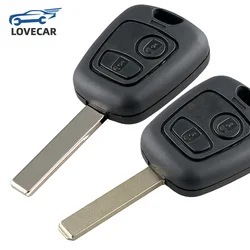 2 Buttons Remote Car Key Shell Fob Case Fit for Peugeot Partner Expert Boxer 206 Key Case Cover with 307 Blade