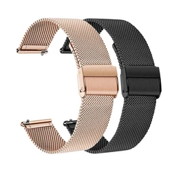 Correa para Samsung Galaxy Watch 3, correa de acero inoxidable de 20mm, 22mm, 45mm y 41mm