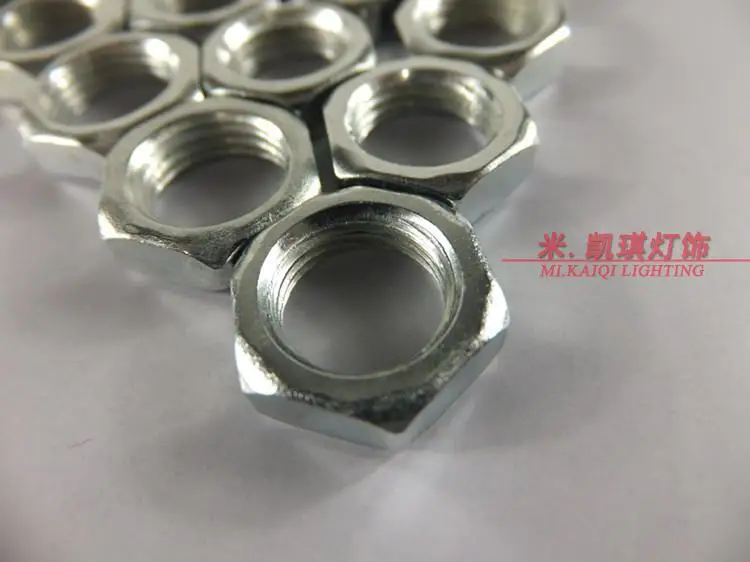 30pcs GB galvanized hex nut nut M10 nut fastener teeth DIY Lighting Accessories