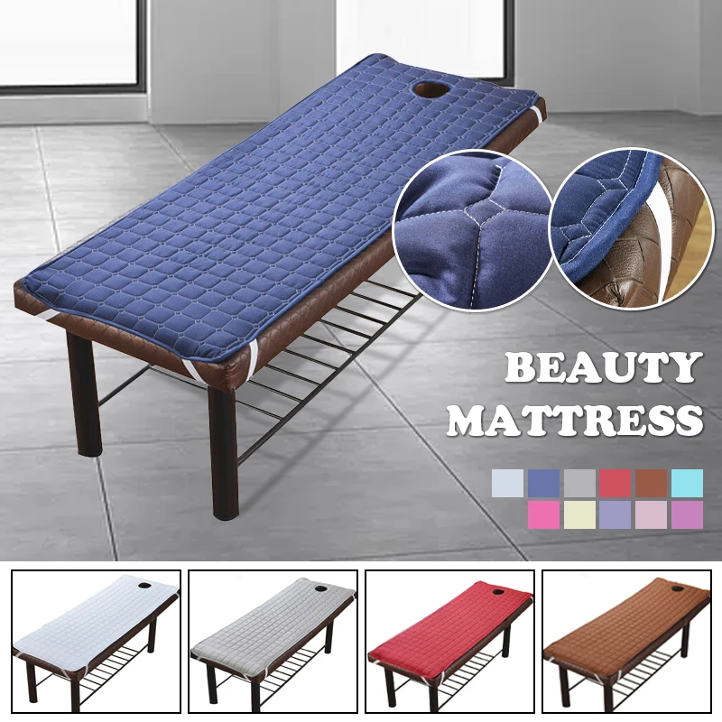 

Soft Polyester Massage Table Bed Sheet Elastic SPA Treatment Cover Relaxation Beauty Salon Mattress With Face Hole Salon Couch