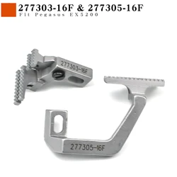 277303-16F + 277305-16F Feed Dog Set For Pegasus EX5204 EX5214 MX5204 MX5214 Industrial 4-Thread Overlock Sewing Machines