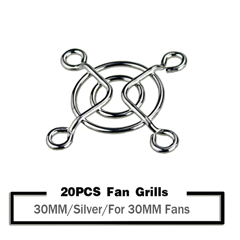 

20 Pieces 30mm Metal Mesh Finger Guard Protective Net Fan Grill 3CM 30mmx30mm Protector Metal Finger Guard