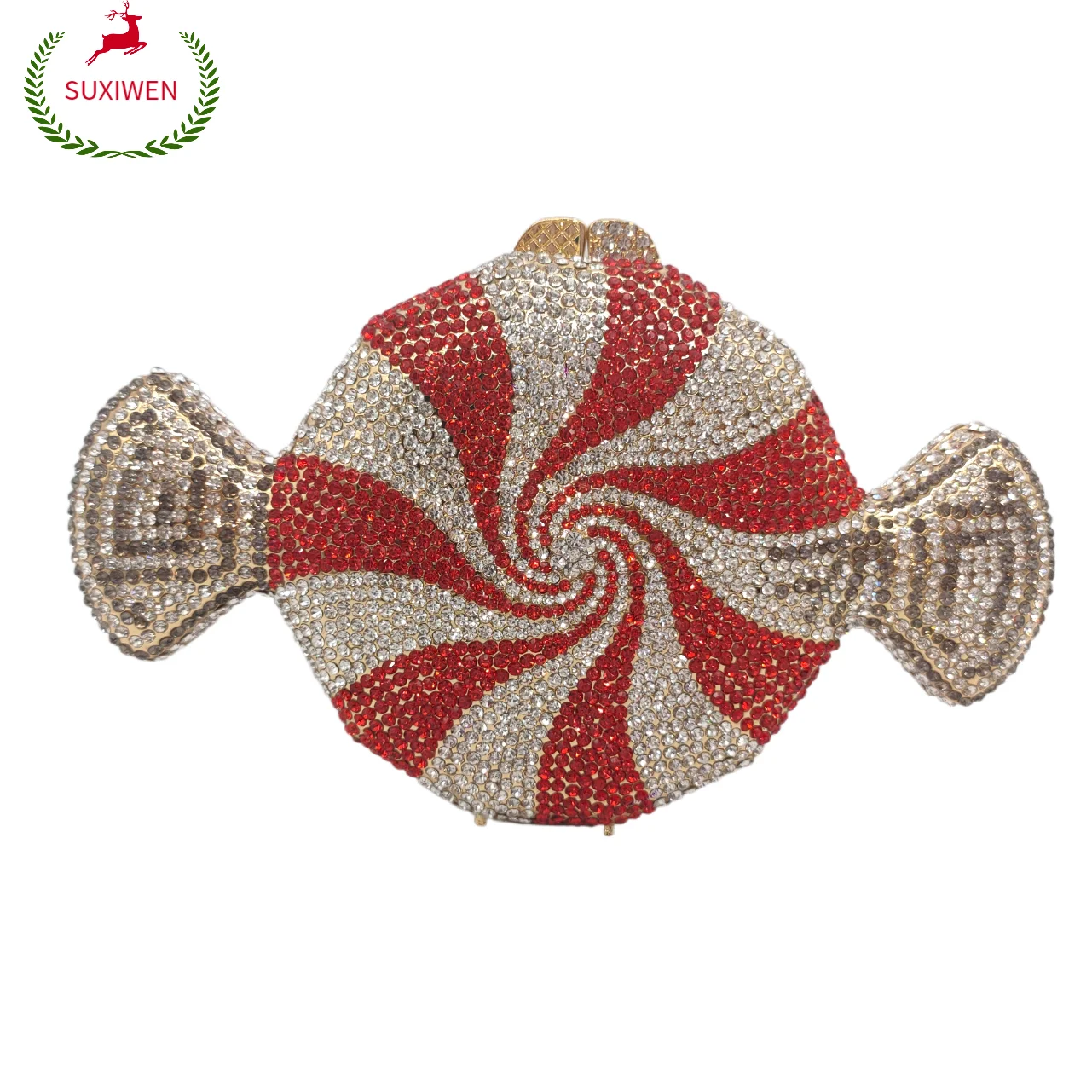 

Bling Bling Candy Evening Minaudiere Bags Bridal Wedding Handbags Formal Party Rhinestones lPurse