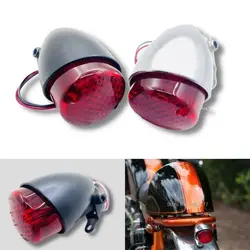 Yecnecty ABS Universal Motorcycle Stop Light Rear Brake Lamp DC 12V Motorbike Tail Light For Cafe Racer Ducati Harley Davidson