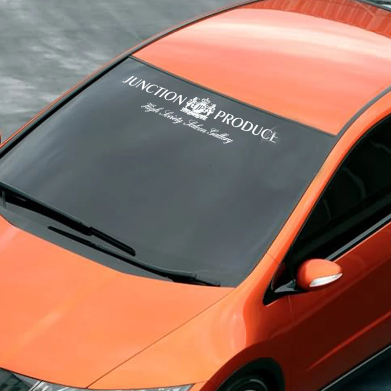 

Reflective JP Junction Produce Front Windshield Decal Vinyl Car Sticker Auto Window Exterior DIY Decoration