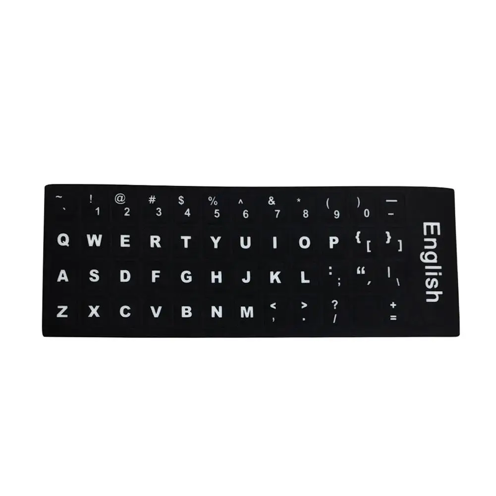 Abrasion Keyboard Sticker English Russian Japanese Thai Letters Laptop Computer Keyboard Layout Stickers