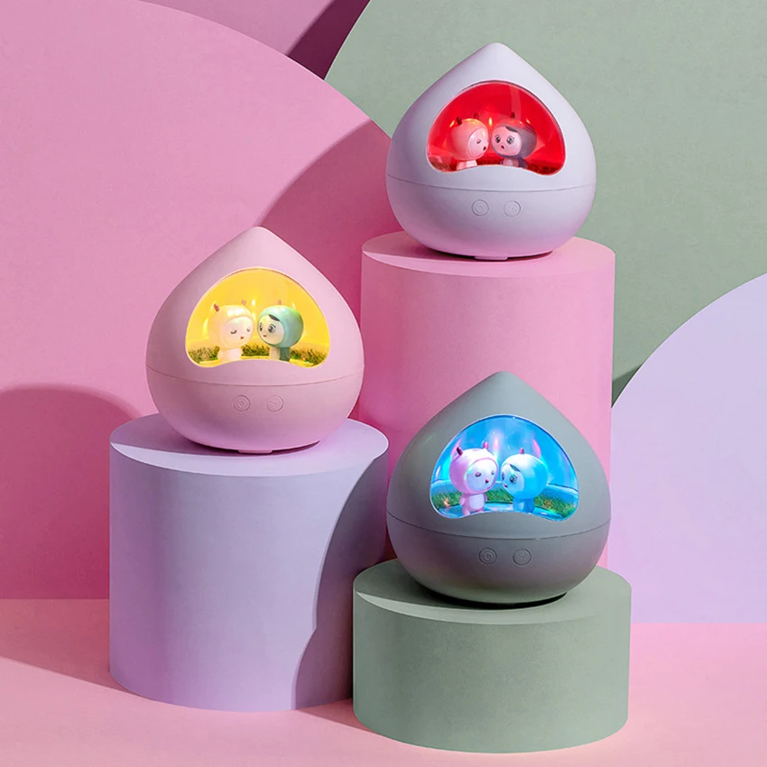 ไฟกลางคืนสำหรับเด็กกล่องดนตรีหมุนได้โรแมนติกอบอุ่นและไฟสีสันสดใสโคมไฟข้างเตียงไฟสำหรับสถานรับเลี้ยงเด็กสำหรับทารกเด็กชายเด็กหญิง