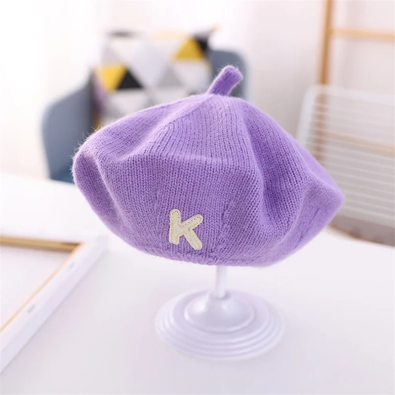 New pumpkin hat Fashion knit Beret Multicolor Children Baby Hats Autumn Winter Styling Accessories 2-6 years old kids hat