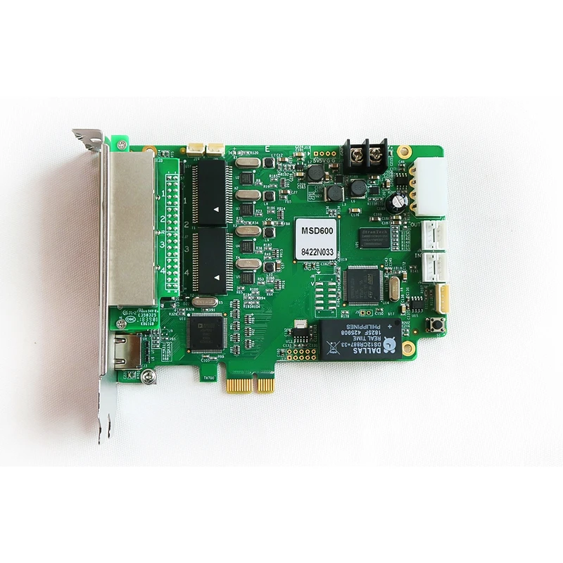 NovaStar Synchronous Full Color Sending Card MSD600-1 LED Display Sync Controller Support Max 1920*1200 Pixel ,Dual rj45 Export