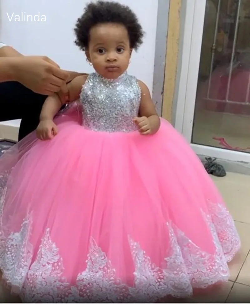 Vestidos de bebê infantil com lantejoulas prateadas, corpo prateado, vestido de festa de aniversário, roupas infantis, acessórios fotográficos de