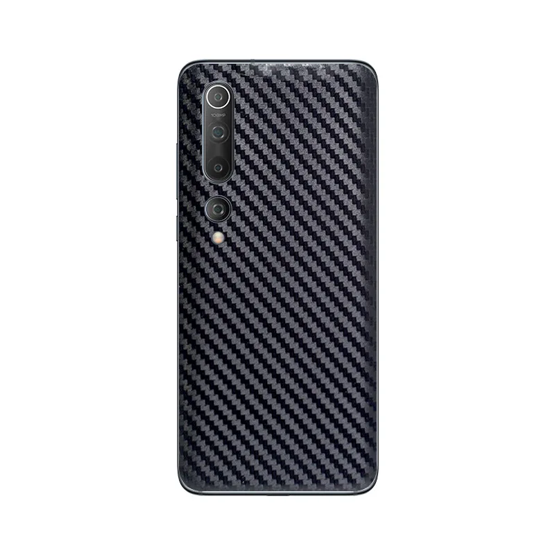 3D Carbon Fiber Decal Phone Back Sticker for Xiaomi Mi10T Pro Note 10 10T Lite Poco X3 Pro F3 X2 F2 Pro F1 M3 M2 Pro Wrap Skin