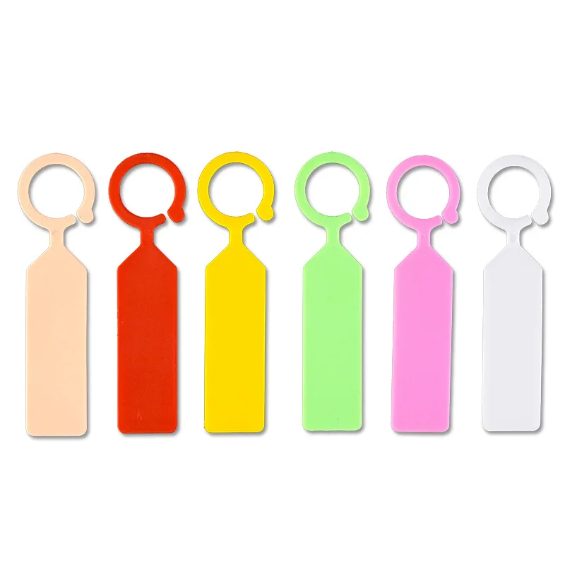 100PCS Ring Plastic Hanging Labels Garden Plant Pot Markers Reusable Waterproof Thick Hook Tree Tags Decoration Tool