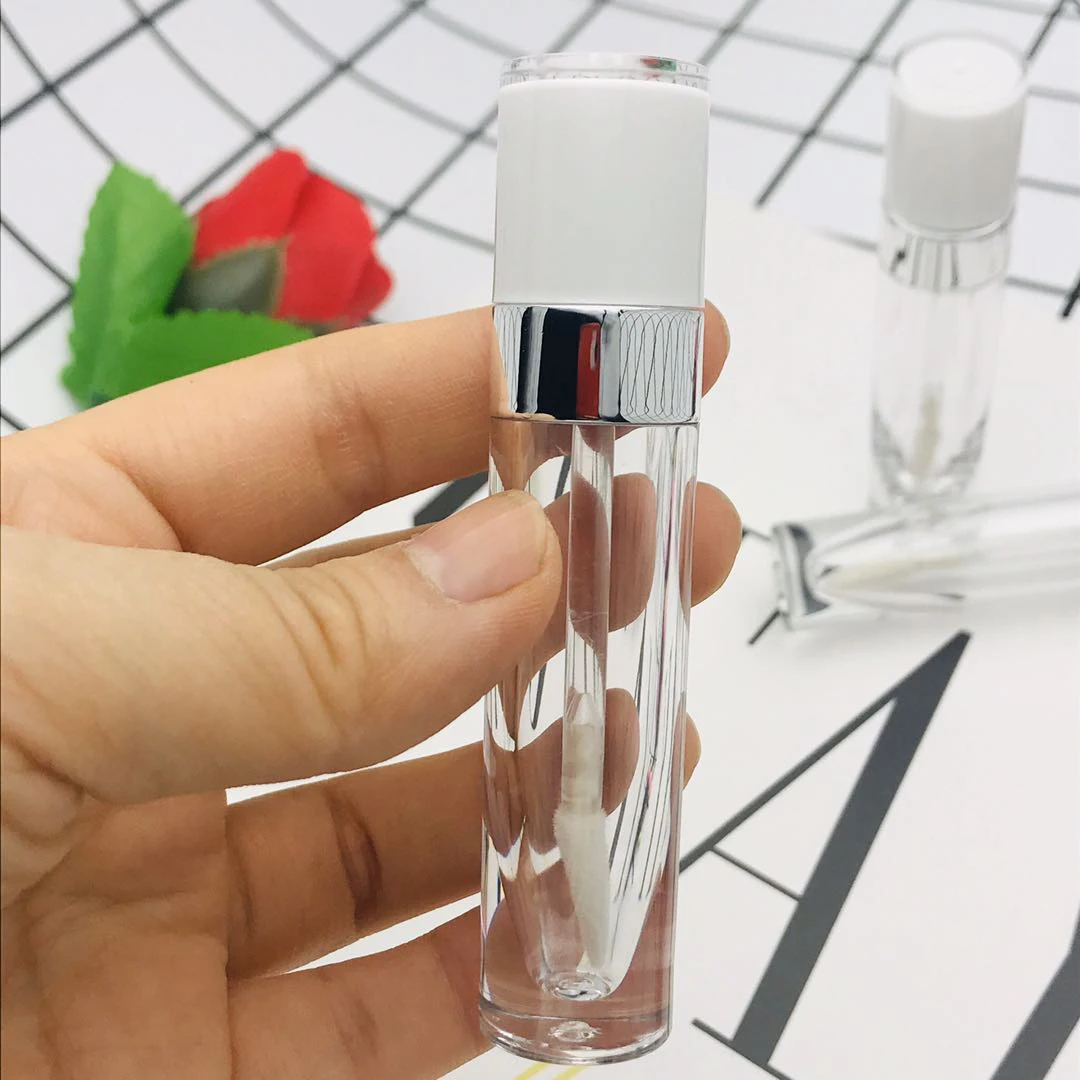 Großhandel 5ml Leere Lipgloss-Tuben mit Baby-Pink-Kappe AS Lipglaze-Behälter Verpackungsflasche Lippenstift Make-up – Detail 15