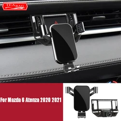 Car Styling Adjustable Mobile Phone Holder For Mazda 6 Atenza 2020 2021 Air Vent Mount Bracket Gravity Phone Holder Accessories