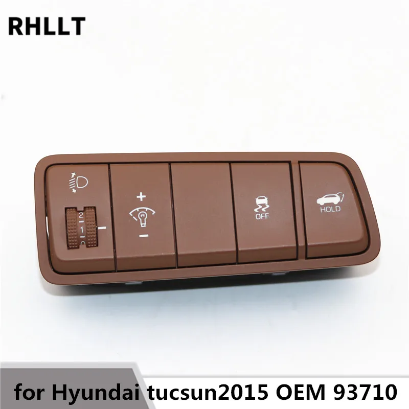 93710D3350 forHyundai TUCSONHeadlamp height adjustment switch Instrument luminance switch OFFElectric tail gate switch