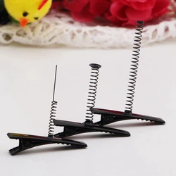 25 Black Metal Pinch Alligator Hair Clips 40mm with Wire Coil Spring Craft Hair Accessories High quality in EU and US quality s