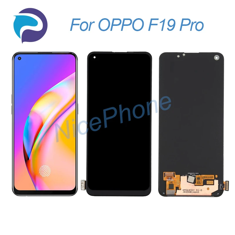 

for OPPO F19 Pro LCD Display Touch Screen Digitizer Assembly Replacement 6.43" CPH2285 F19 Pro Screen Display LCD