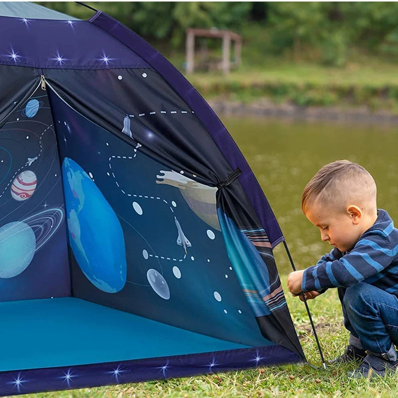 Ruimte Planeet Thema Tent Speelgoed Voor Kids Box Voor Kinderen Grote Baby Speeltuin Kinderen Tent Kind Games Kinderen teepee