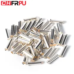 100PCS 0.5mm²-16mm² 22-10 AWG Non-Insulated Wire Connector Ferrules Electrical Cable Terminal Copper Bare Tinned Crimp Terminal
