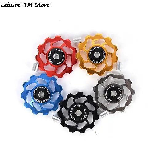 12T Aluminum Alloy MTB Bicycle Rear Derailleur Pulley Jockey Wheel Road Bike Guide Roller Idler Part Cycling Accessory