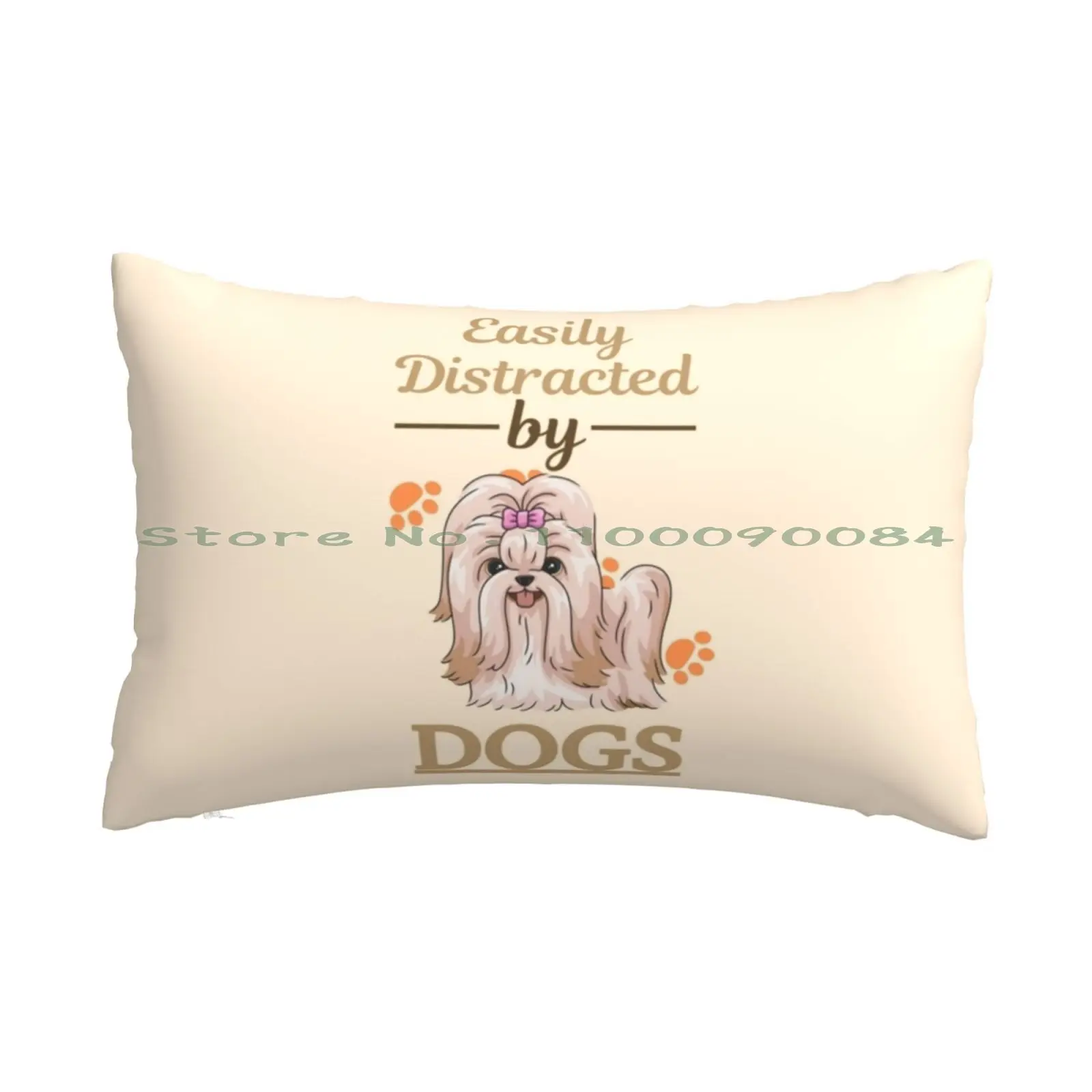 Easily Distracted By Dogs Shih Tzu Pillow Case 20x30 50*75 Sofa Bedroom Bitcoin Cash Bitcoin Price Prediction Bitcoin Price Usd