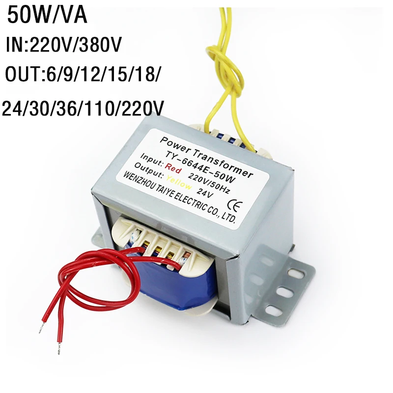 50W/VA Double/Single Isolated Power transformador Output Voltage Copper Core Input 220V 380V MiniPower Supply Audio Transformers