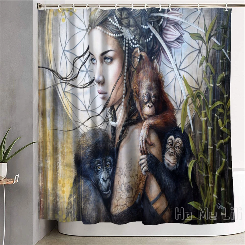 Sophie Wilkins Art Design Waterproof Shower Curtain Bathroom Decor