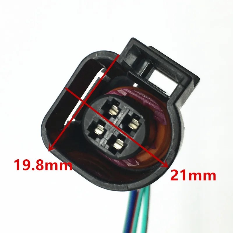 4B0973712 Coolant Temperature Sensor 4Pin Flat Contact Housing Plug Connector wiring harness For vw Golf Passat Q5 A3 A4 S4 A6