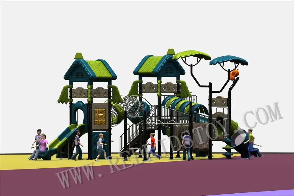 EU Standard Tree House Themed Playground Equipment Outdoor HZ-2018SWE003