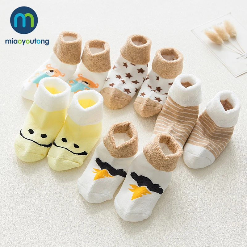 5 Pair/Lot High Quality Thicken Cartoon Comfort Cotton Newborn Socks Kids Boy New Born Baby Girl Socks Meia Infantil Miaoyoutong