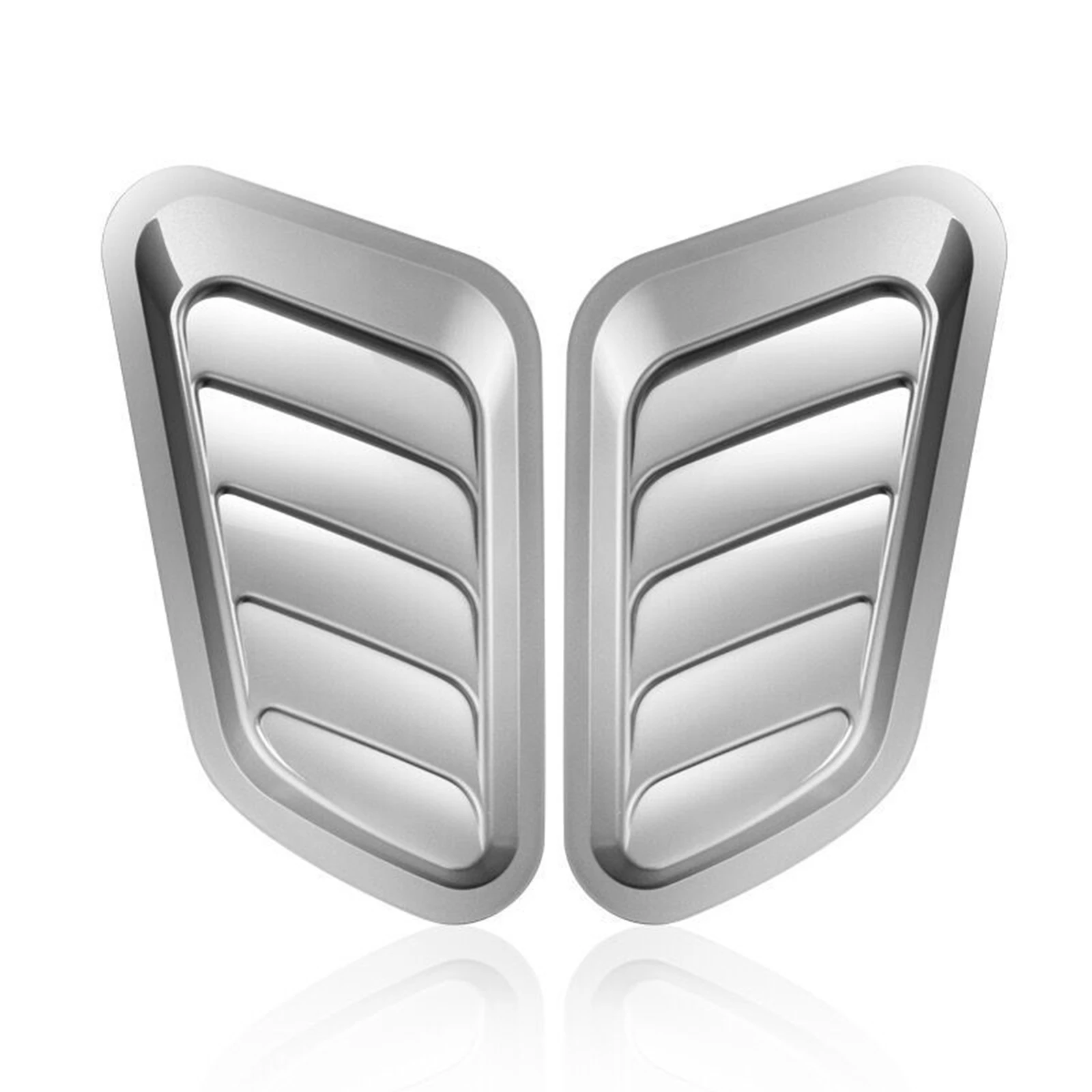 2PCS ABS Car Universal Decorative Intake Scoops Turbo Bonnet Vent Hood Auto Accessory Car Styling