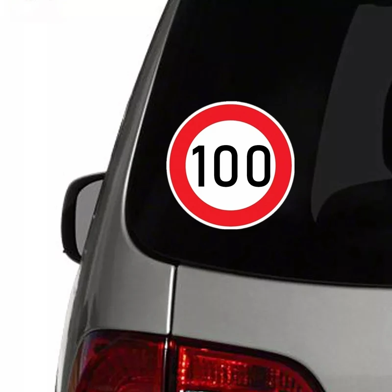 

PVC-0077# Speed Limit (100 km), Ø 16 cm Self-adhesive Decal Car Sticker Waterproof Auto Decors