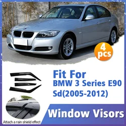 Window Visor Guard for BMW 3 Series E90 Sd 2005-2012 Vent Cover Trim Awnings Shelters Protection Sun Rain Deflector Accessories