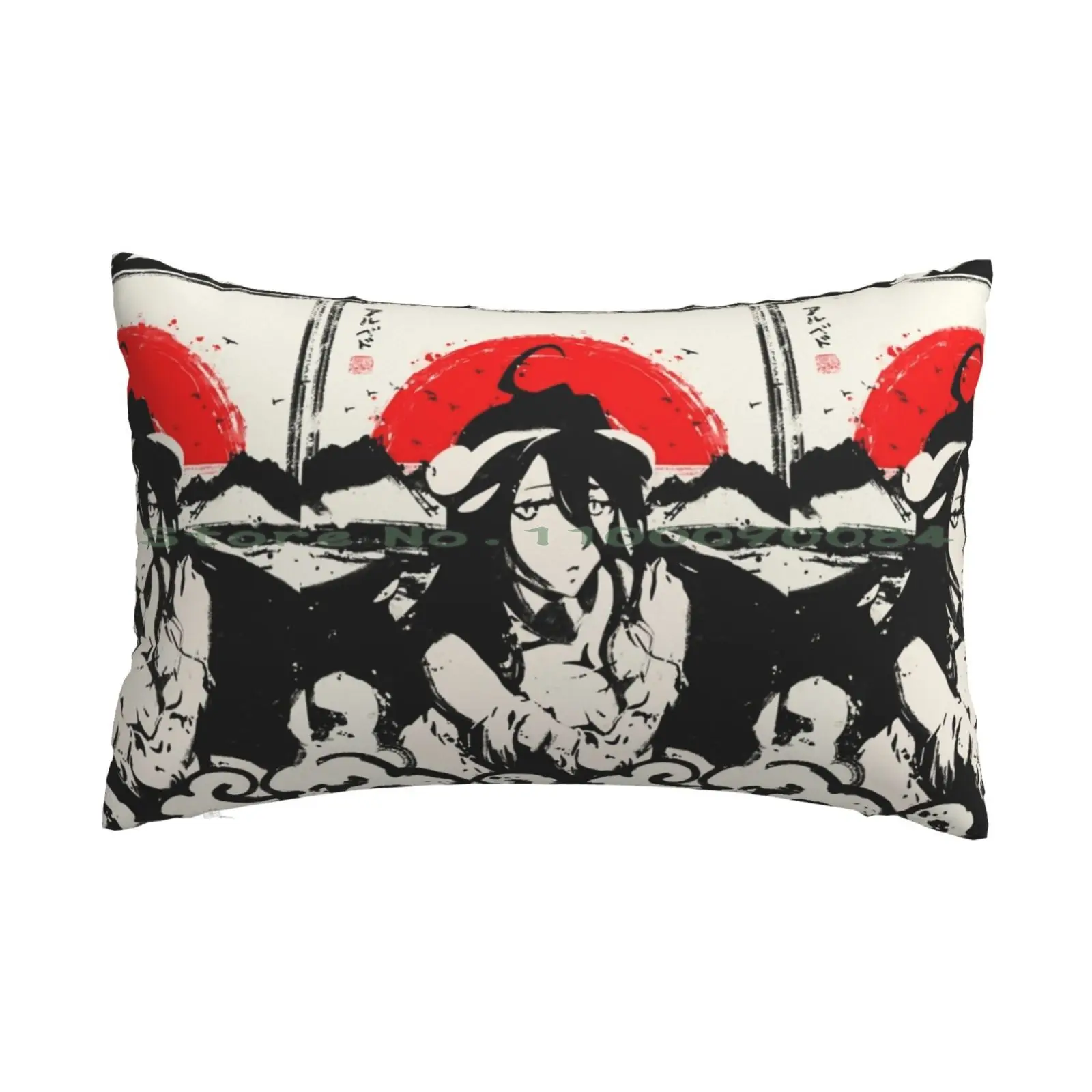 Albedo Japanese Ink Pillow Case 20x30 50*75 Sofa Bedroom Telecaster Stratocaster Vintage Music Retro Old School Guitar Electric