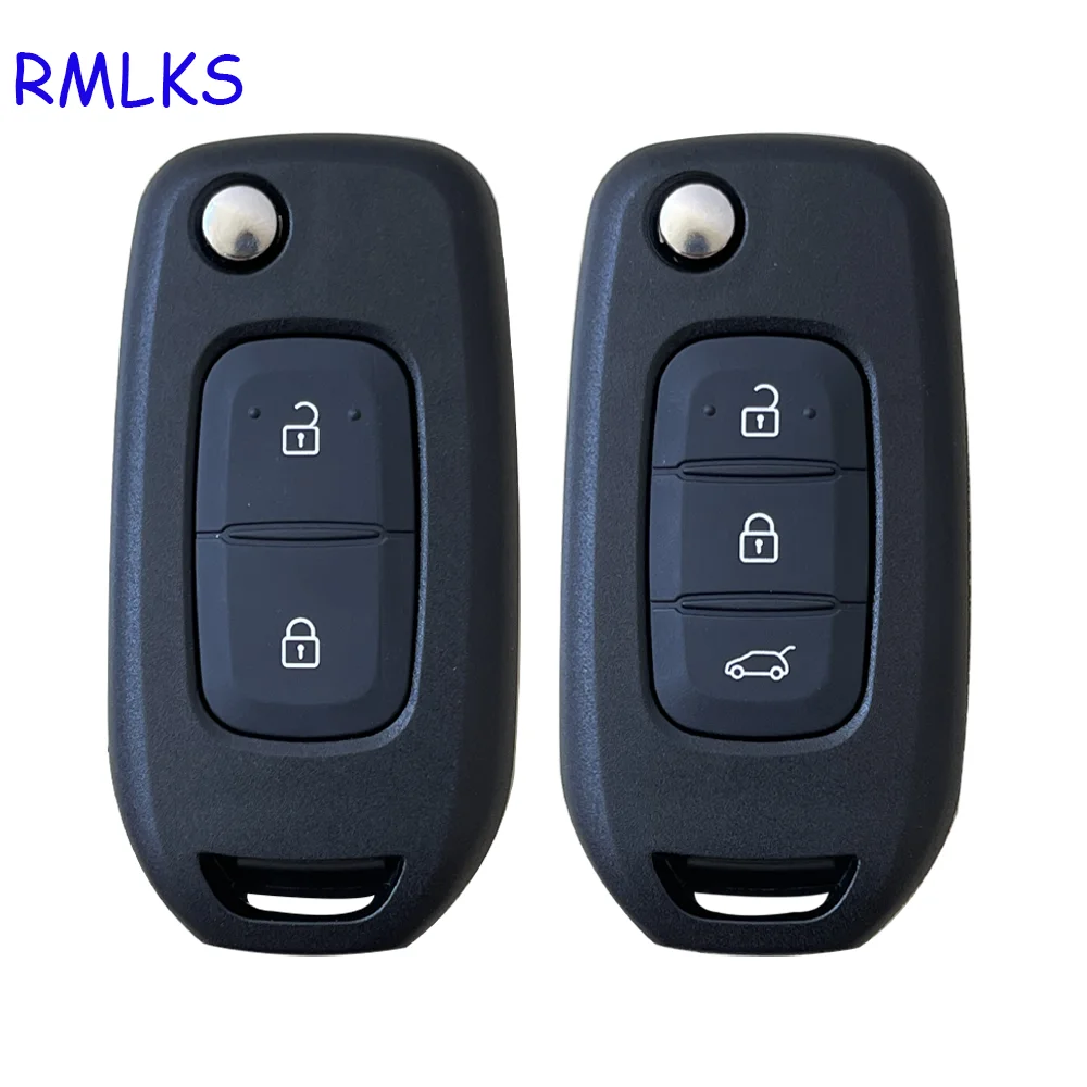 For Renault XP Megan Folding Flip Car Key Case Replacement Remote Key Shell Auto Flip Key Cover