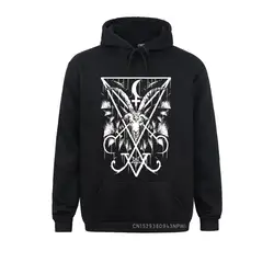 Printed Sweatshirts For Men'sigil Of Lucifer And Baphomet Pullover Customized Costume Hip Hop Hoodies Christmas Present Clothing