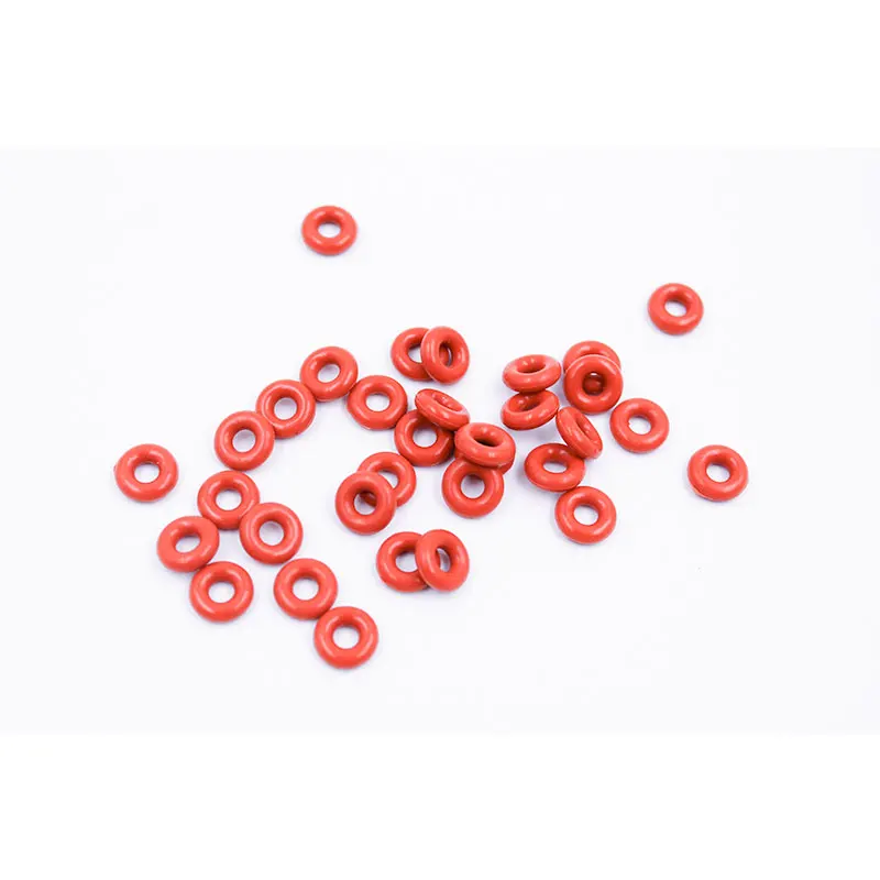 10PCS/lot Red Silicon Ring Silicone O ring 1.5mm Thickness OD4/5/6/7/8/9/10/11/12/13mm Rubber O-Ring Seal Gasket Oring Washer