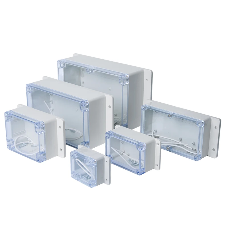 ABS Visible Wire Junction Box Waterproof Electronic Watertight Enclosure Box IP67 Transparent Safe Case Plastic Boxes Organizer