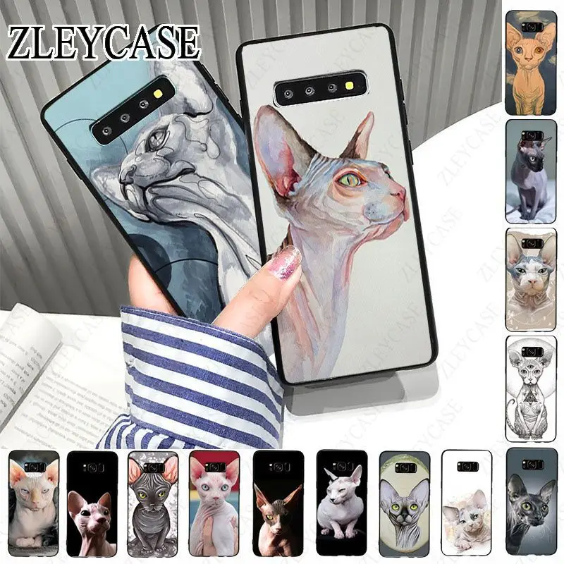 Tattoo Sphinx Cat fundas Soft Phone Cover For Samsung Galaxy S24ULTRA S23ULTRA S21FE S24 S22PLUS S20PLUS s20ULTRA S20FE Cases