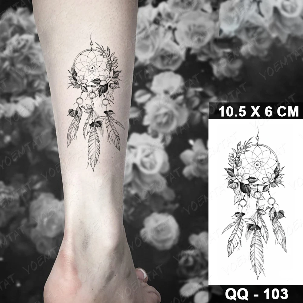 Etiqueta Temporária do Tatuagem de Henna, Pena Preta, Impermeável, Criança  Bonito, Pulso, Tornozelo, Sexy, Arte Corporal, Flash, Mulheres, Homens /  Tatuagem e arte corporal, image size:1000x1000