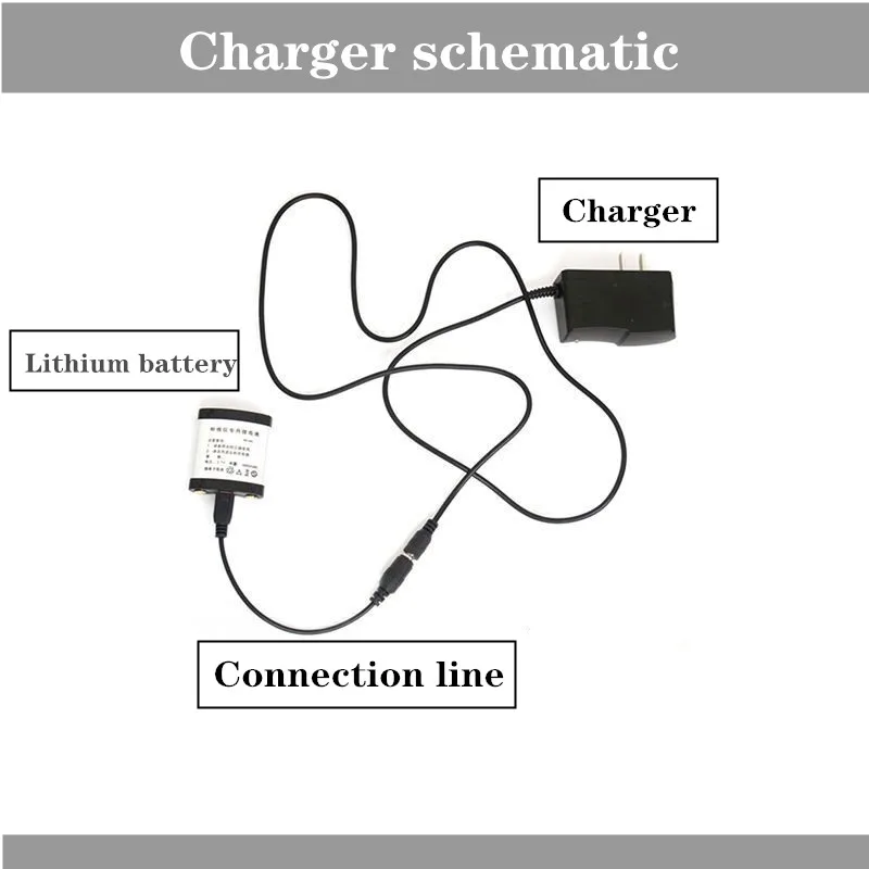 High-capacity Lithium Battery Level Meter Rechargeable 18650 Battery Laser Level Meter Charger Cable